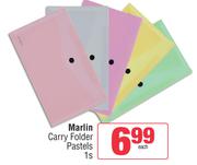 Marlin Carry Folder Pastels-Each