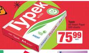 Typek A4 Ream Paper 500 Sheets