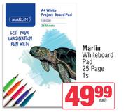 Marlin White Board Pad 25 Page-Each