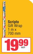 Scripto Gift Wrap 1m x 700mm