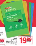 Spar Good Living A4 Pre Cut Colour Kraft Book Covers-12s Per Pack