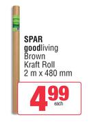Spar Good Living Brown Kraft Roll 2m x 480mm