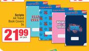 Scripto A4 Trend Book Covers-5s Per Pack