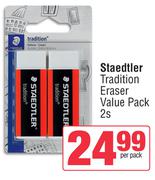 Staedtler Tradition Eraser Value Pack-2s Per Pack