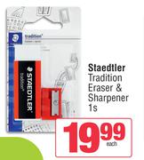 Staedtler Tradition Eraser & Sharpener-1s