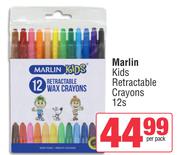 Marlin Kids Retractable Crayons-12s Per Pack