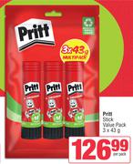 Pritt Stick Value Pack-3 x 43g