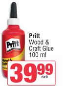 Pritt Wood & Craft Glue-100ml