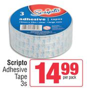Scripto Adhesive Tape-3s Per Pack