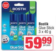 Bostik Glue Stick-3 x 40g Per Pack