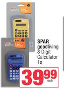 Spar Good Living 8 Digit Calculator-1s