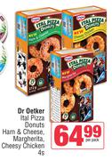 Dr Oetkar Ital Pizza Donuts Ham & Cheese, Margherita, Cheesy Chicken-4 Per Pack