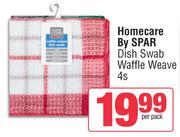 Homecare By Spar Dish Swab Waffle Weave-4 Per Pack