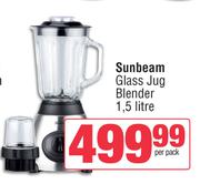 Sunbeam 1.5Ltr Glass Jug Blender-Per Pack