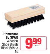 Homecare By Spar Wooden Shoe Brush (Black Bristle)