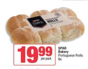 Spar Bakery Portuguess Rolls-6s Per Pack