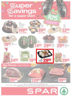 SPAR & SUPERSPAR KwaZulu-Natal Town : Super Savings (29 December 2025 - 04 January 2026), page 1