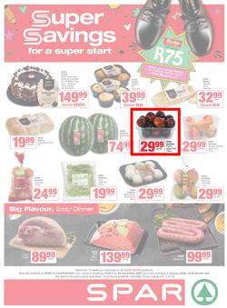 SPAR & SUPERSPAR KwaZulu-Natal Town : Super Savings (29 December 2025 - 04 January 2026), page 1