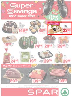 SPAR & SUPERSPAR KwaZulu-Natal Town : Super Savings (29 December 2025 - 04 January 2026), page 1