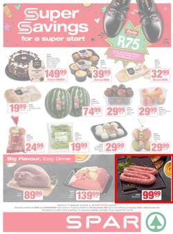 SPAR & SUPERSPAR KwaZulu-Natal Town : Super Savings (29 December 2025 - 04 January 2026), page 1