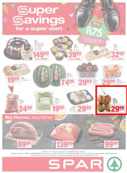 SPAR & SUPERSPAR KwaZulu-Natal Town : Super Savings (29 December 2025 - 04 January 2026), page 1