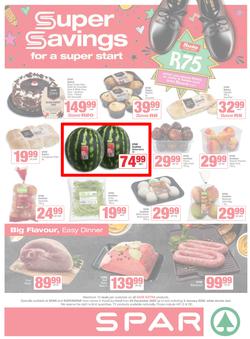 SPAR & SUPERSPAR KwaZulu-Natal Town : Super Savings (29 December 2025 - 04 January 2026), page 1