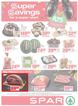 SPAR & SUPERSPAR KwaZulu-Natal Town : Super Savings (29 December 2025 - 04 January 2026), page 1