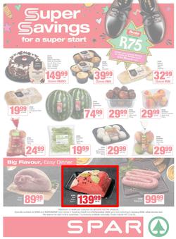 SPAR & SUPERSPAR KwaZulu-Natal Town : Super Savings (29 December 2025 - 04 January 2026), page 1