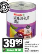 Spar Smooth Apricot Or Mixed Fruit Jam-900g