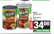 Miami Seshebo Mix Or Braai Relish-For 2 x 410g
