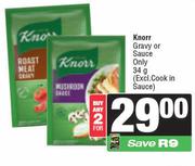 Knorr Gravy Or Sauce Only-For 2 x 34g
