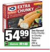 Sea Harvest Extra Chunky Or Chunky Tempura Hake Assorted-280g