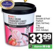 Spar Smooth & Fruit Yoghurt Assorted-1Kg