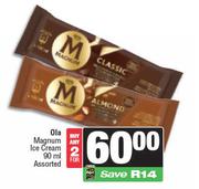 Ola Magnum Ice Cream Assorted-For 2 x 90ml