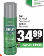 Brut Aerosol Deodorant Assorted-120ml