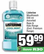 Listerine Mouthwash Assorted-500ml