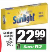 Sunlight Laundry Bar-400g/500g Each