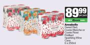 Annabelle Sweet Red,Cuvee Blanche Or Cuvee Rose Petillant Sparkling Wine Cans-6 x 250ml Per Pack