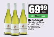 Du Toitskloof Sauvignon Blanc,Chenin Blanc Or Chardonnay-750ml Each