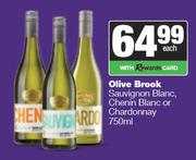 Olive Brook Sauvignon Blanc, Chenin Blanc Or Chardonnay-750ml Each