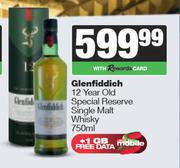 Glenfiddich 12 Year Old Special Reserve Single Malt Whisky-750ml