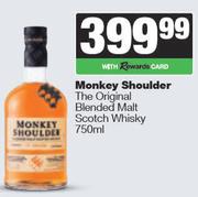 Monkey Shoulder The Original Blended Malt Scotch Whisky-750ml
