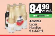 Amstel Lager Handies-6 x 330ml