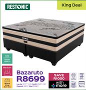 Restonic Bazaruto 183cm King Bed Set