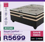 Restonic Royal Comfort 152cm Queen Bed Set