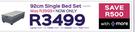 Sleepmasters Brooklyn 92cm Single Bed Set
