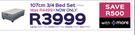 Sleepmasters Brooklyn 107cm 3/4 Bed Set