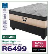 Restonic Royal Night 152cm Queen Bed Set