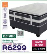 Restonic Embassy 137cm Double Bed Set