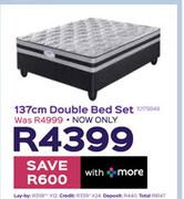 Edblo Berlin 137cm Double Bed Set